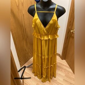 Torrid yellow maxi dress